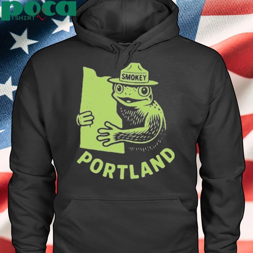 Smokey Frog Portland Map T-shirt