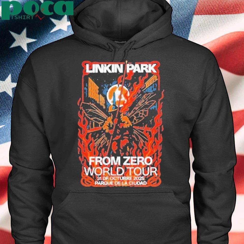 Linkin Park Buenos Aires Event Poster On October 31 2025 At Parque De La Ciudad From Zero World Tour 2025 shirt