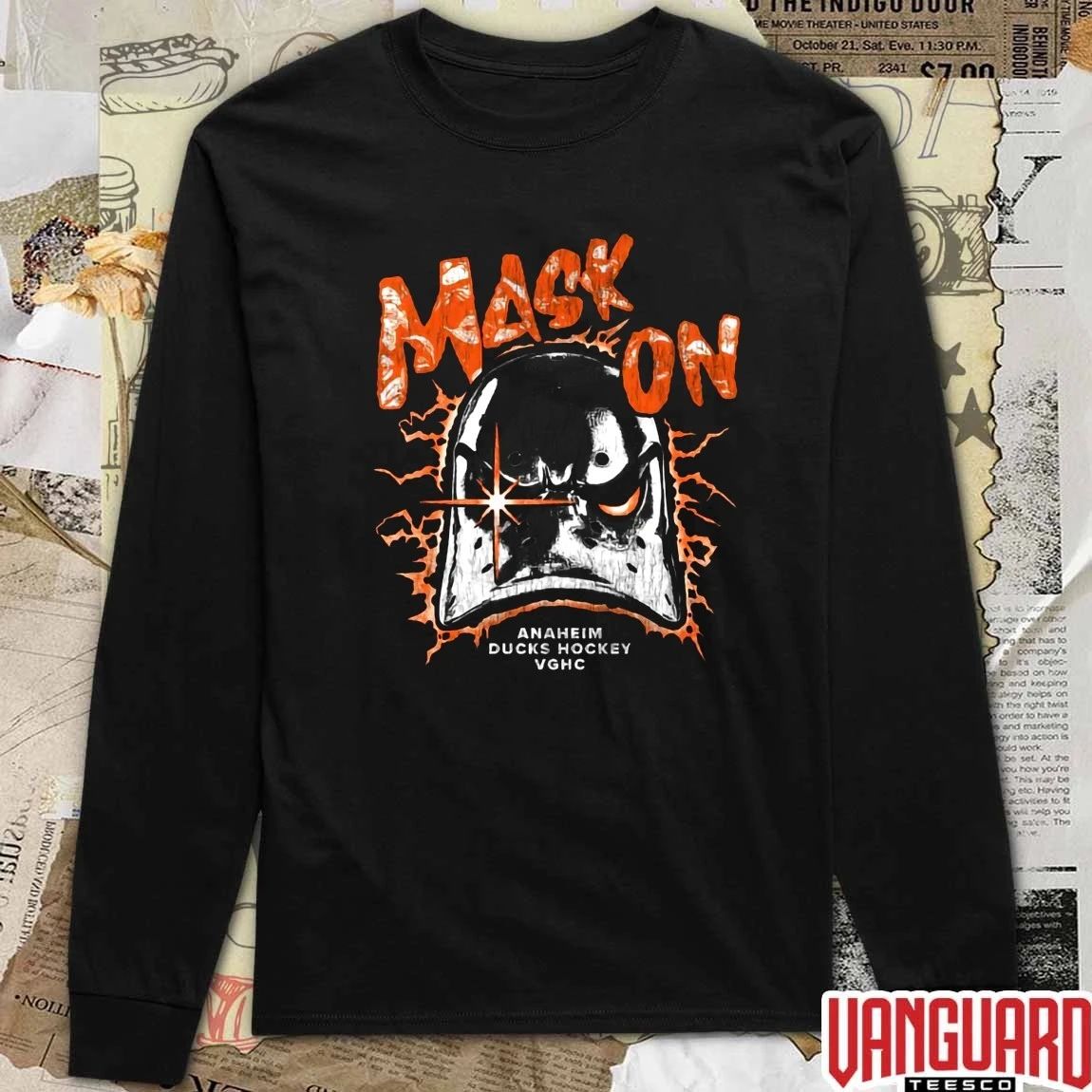 Mask On Endoskeleton Anaheim Ducks 2026 NHL Hockey Goalie t-shirt