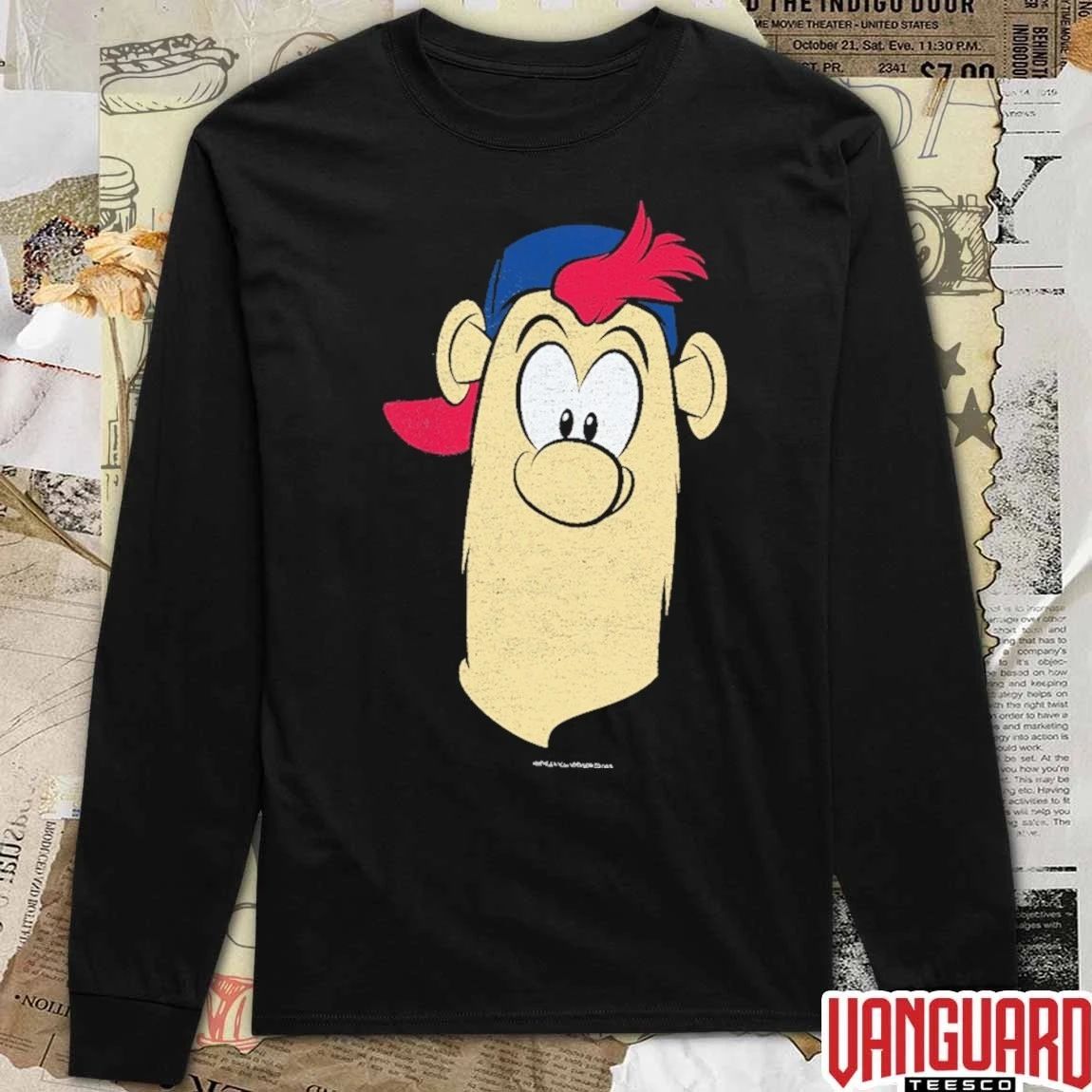 Atlanta Braves Mitchell And Ness Youth Big Face Mascot MLB Baseball t-shirt