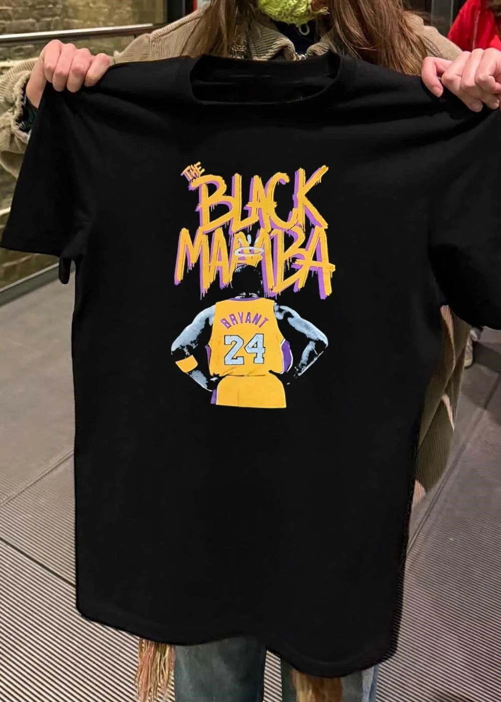 Kobe Bryant Tribute Back View The Black Mamba 24 Los Angeles Lakers T-Shirt