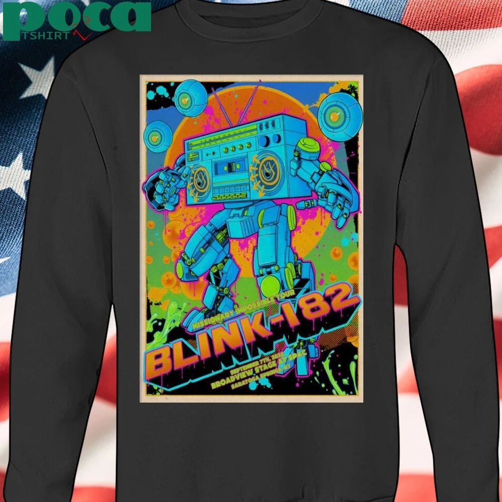 Blink 182 Saratoga Springs NY Sept 7 2025 Poster T-shirt