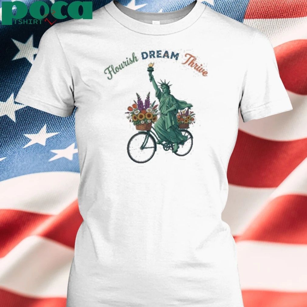 Anti-Trump Flourish Dream Thrive Portland Frog 2025 T-shirt