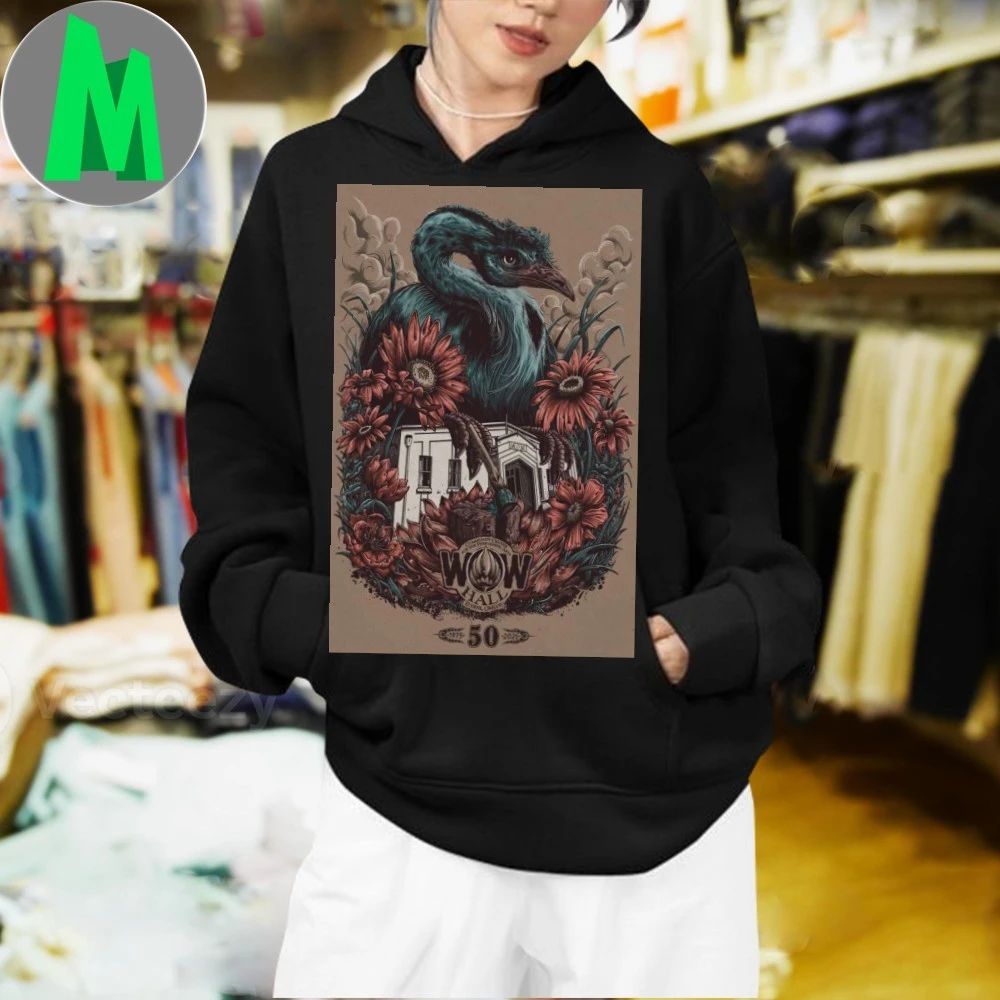 Original WOW Hall Celebrating 50 Years Eugene Oregon 2025 Poster Shirt