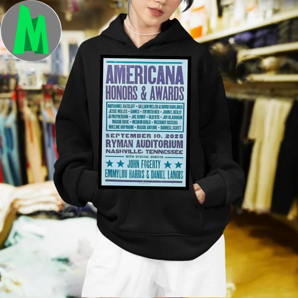 Nashville, TN 2025 Americana Honors & Awards Poster Shirt