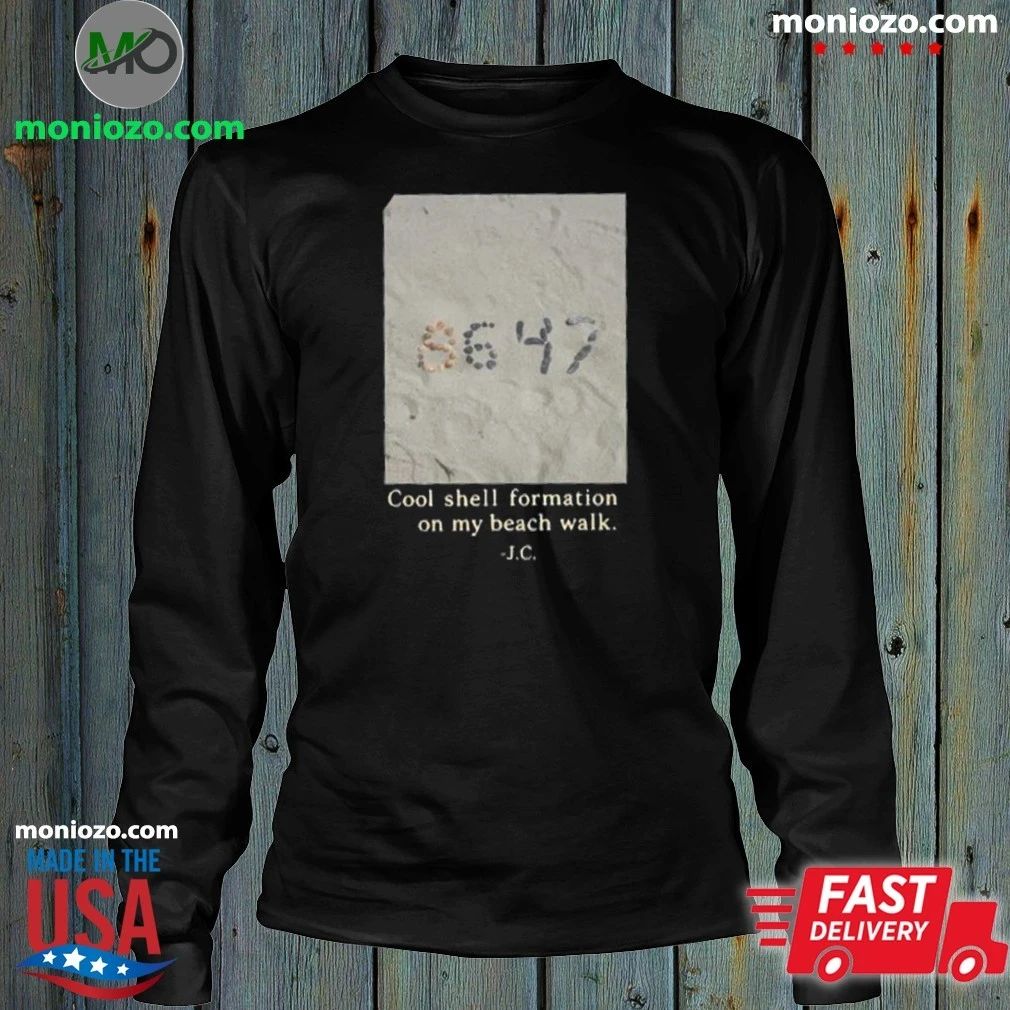 James Comey 8647 Cool Shell Formation On My Beach Walk Shirt