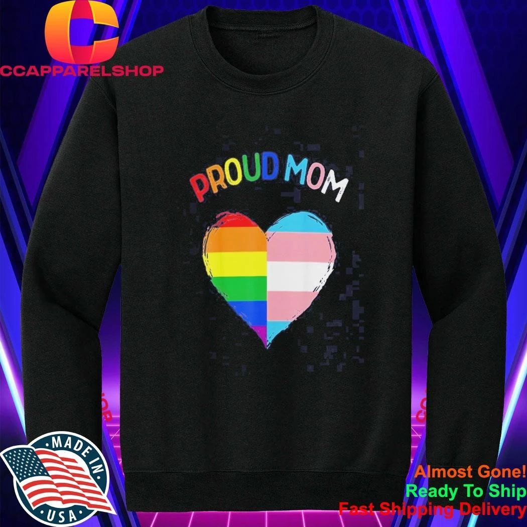 Proud Mom Heart Pride Shirt