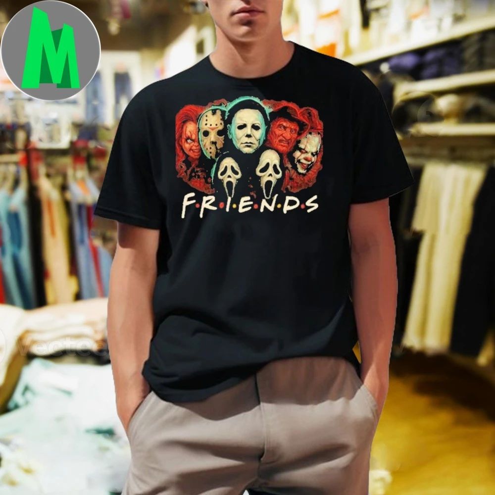 Horror Movie Parody Friends Inspired Halloween 2025 Shirt