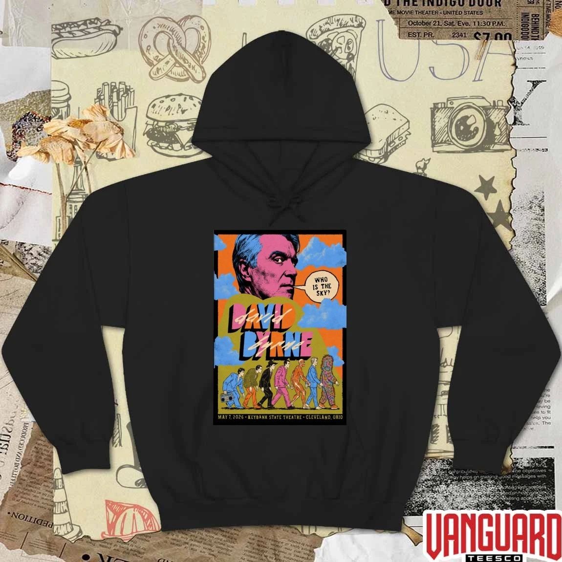David Byrne May 7 2026 KeyBank State Theatre at Playhouse Square in Cleveland OH Poster t-shirt
