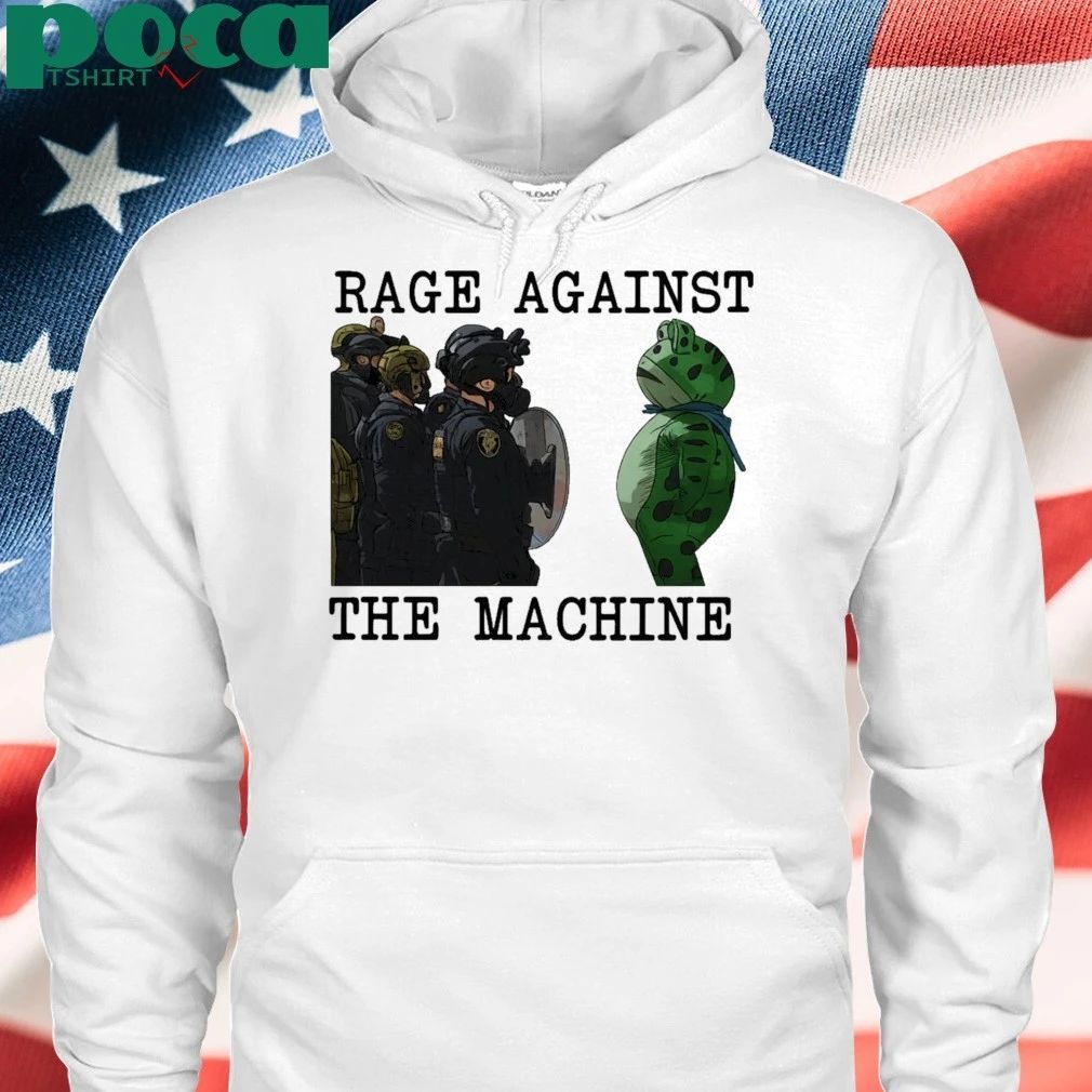 Portland Frog Rage Against The Machine Fascism 2025 T-shirt