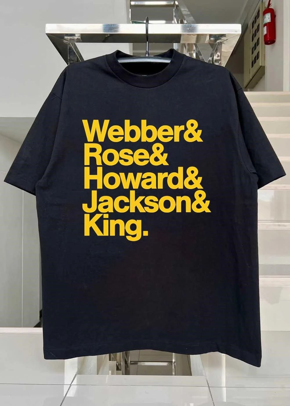Historic Basketball Legends Webber Rose Howard Jackson King Team T-Shirt