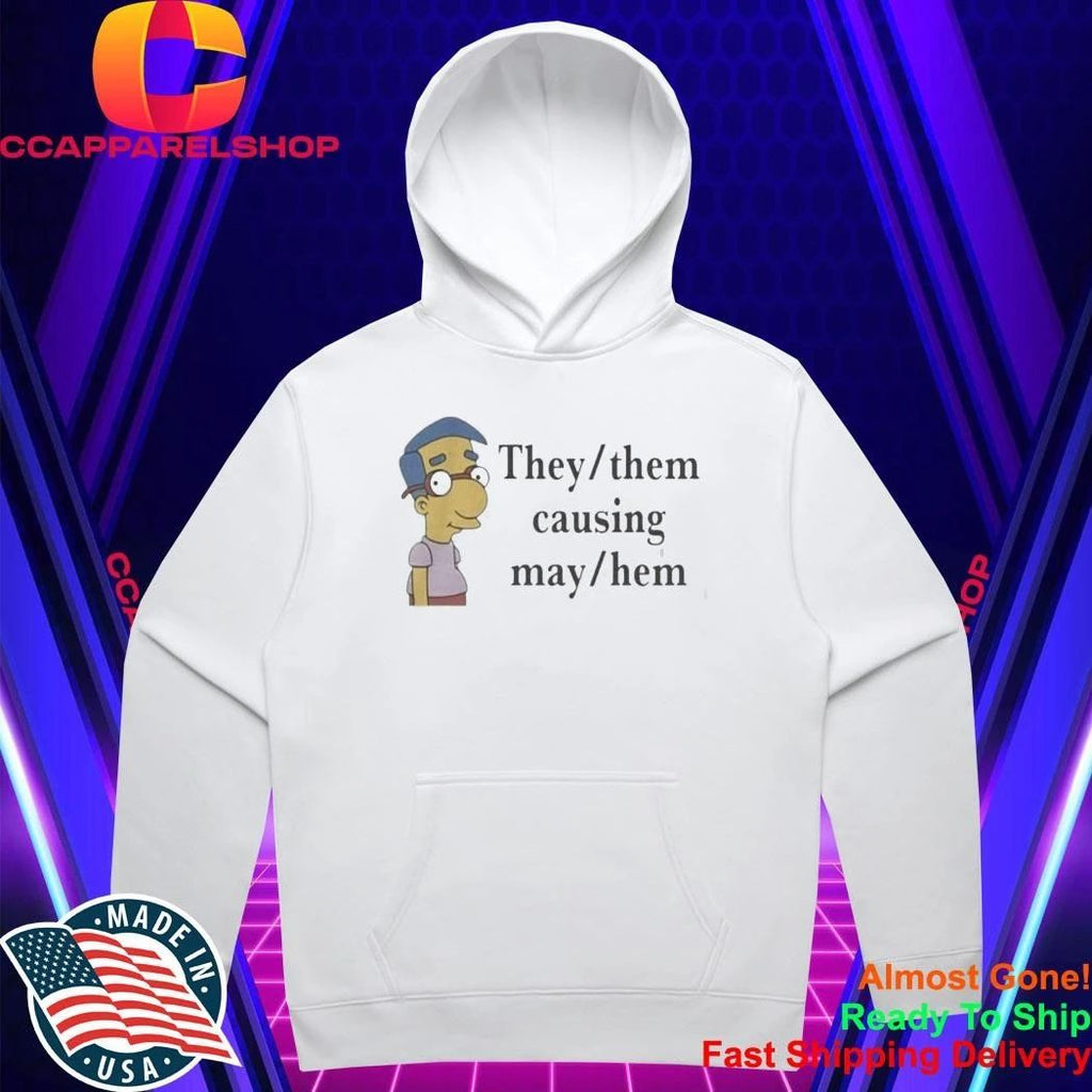 Veda Scott Milhouse Van Houten They Them Causing Mayhem Shirt