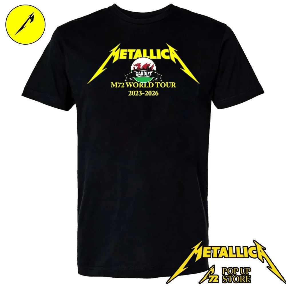 Metallica Pop-Up Store Cardiff T-Shirt – Metallica Cardiff Pop-Up Shop T-Shirt