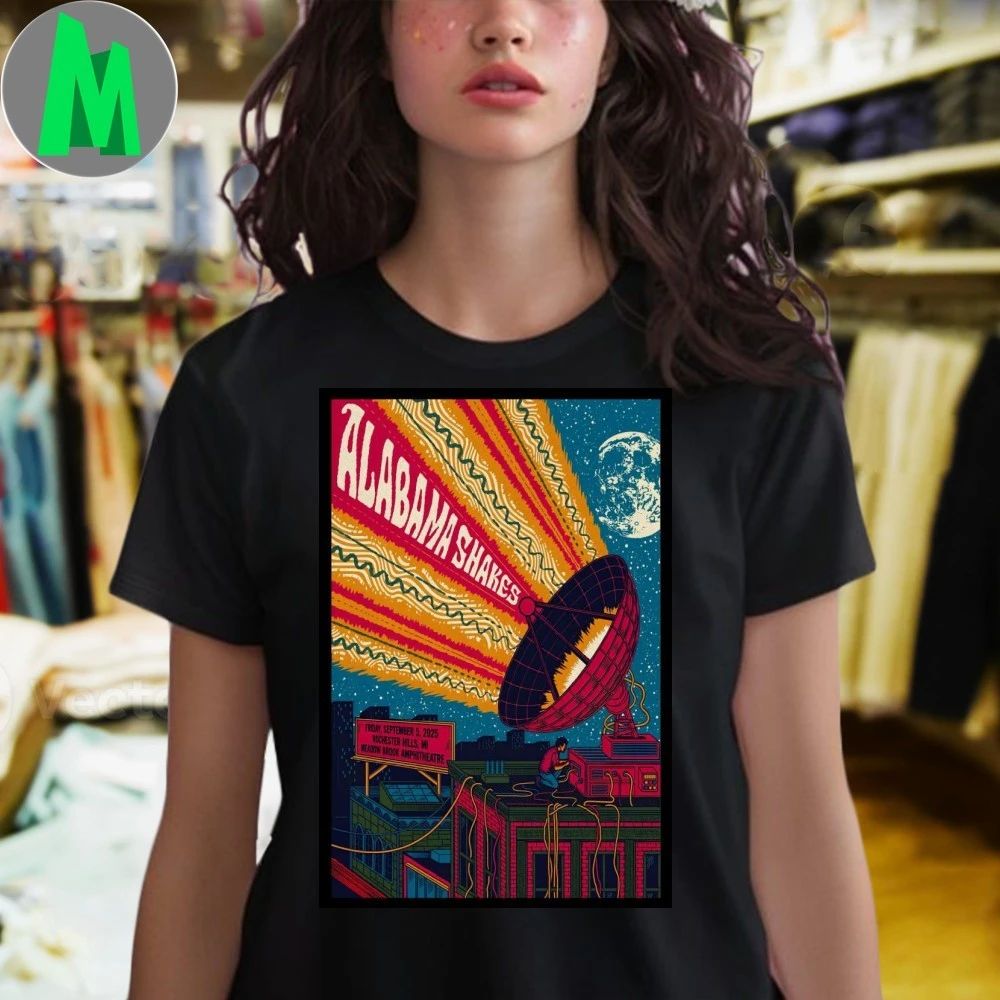 Alabama Shakes Tour 2025 Rochester Hills, MI Poster T-Shirt