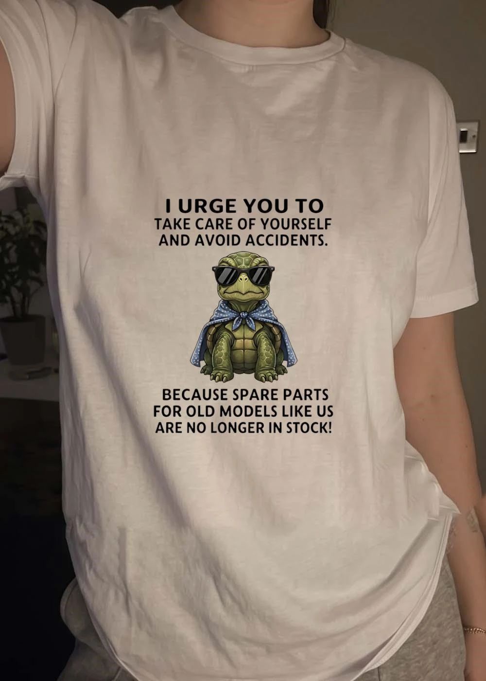 Turtle Lover Take Care Avoid Accidents Spare Parts Old Models No Longer Stock T-Shirt