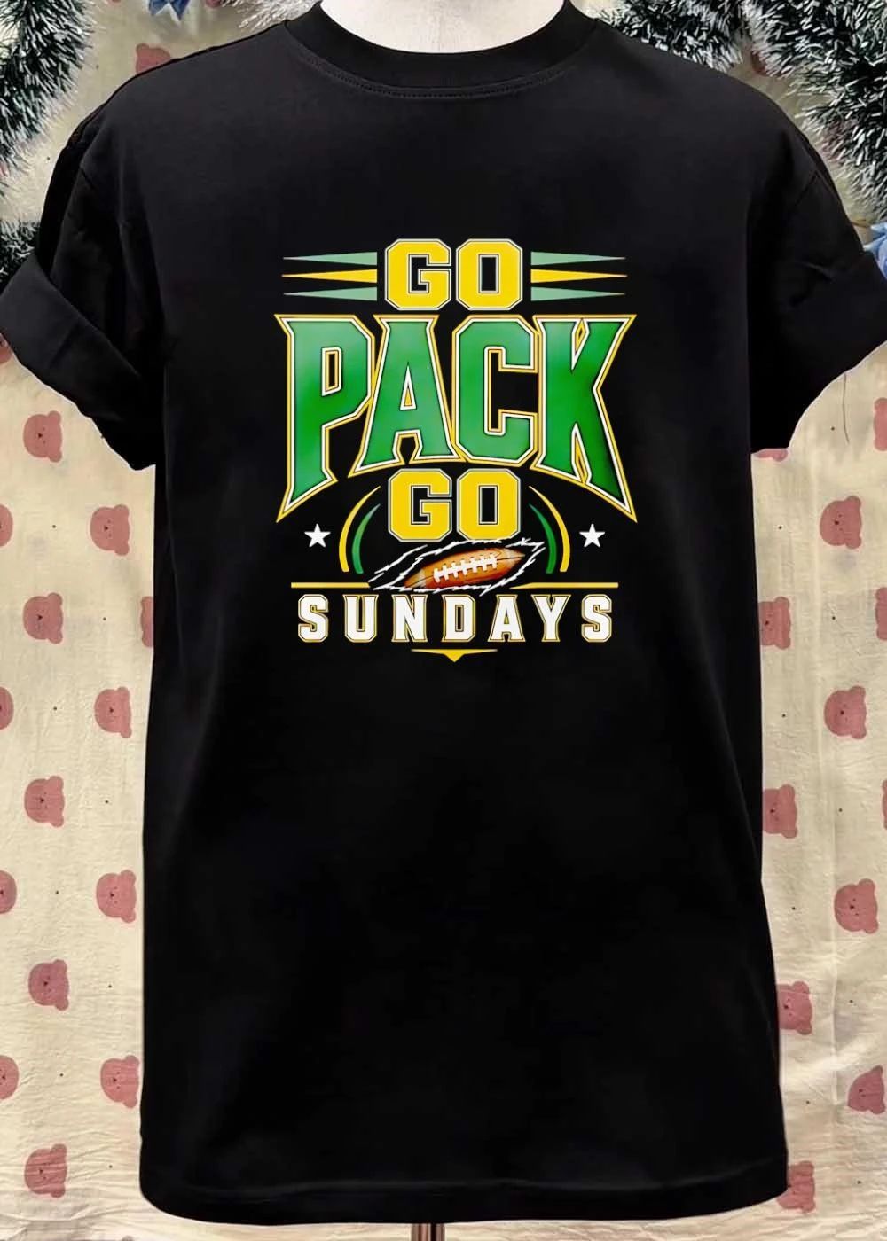 Go Pack Go Sundays Green Bay Packers T-Shirt