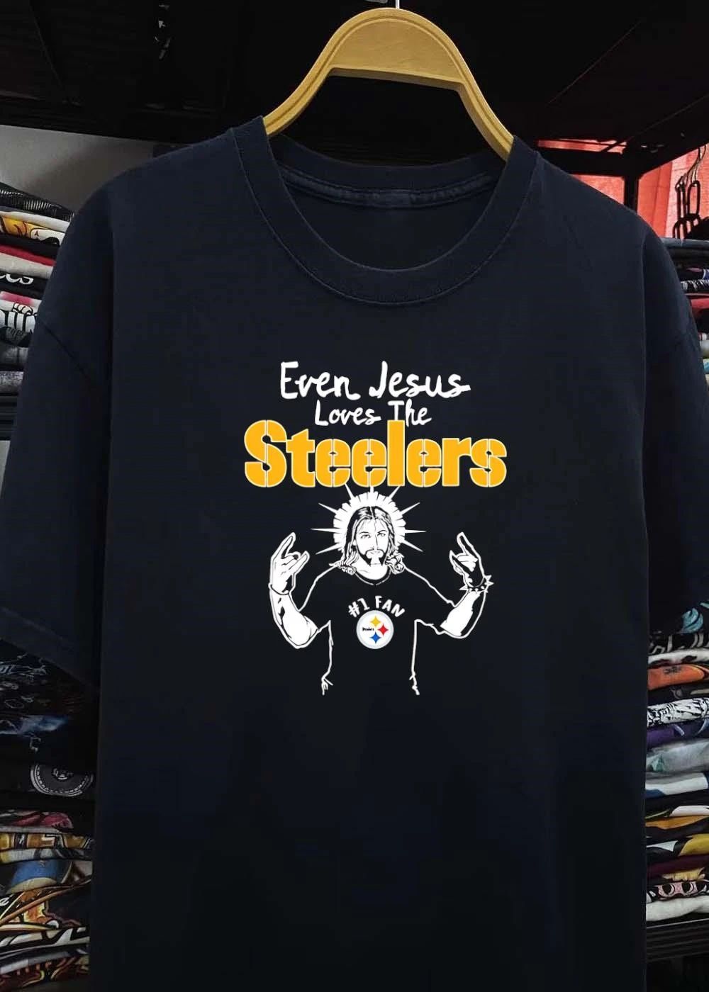 Even Jesus Loves The Steelers Number One Fan Shirt