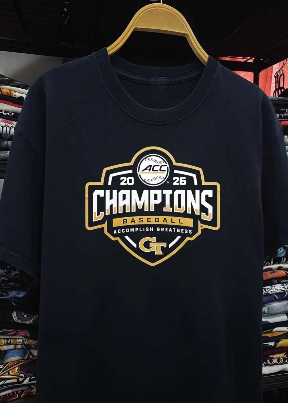 Georgia Tech GT ACC Baseball Champions 2026 Accomplish Greatness Shirt