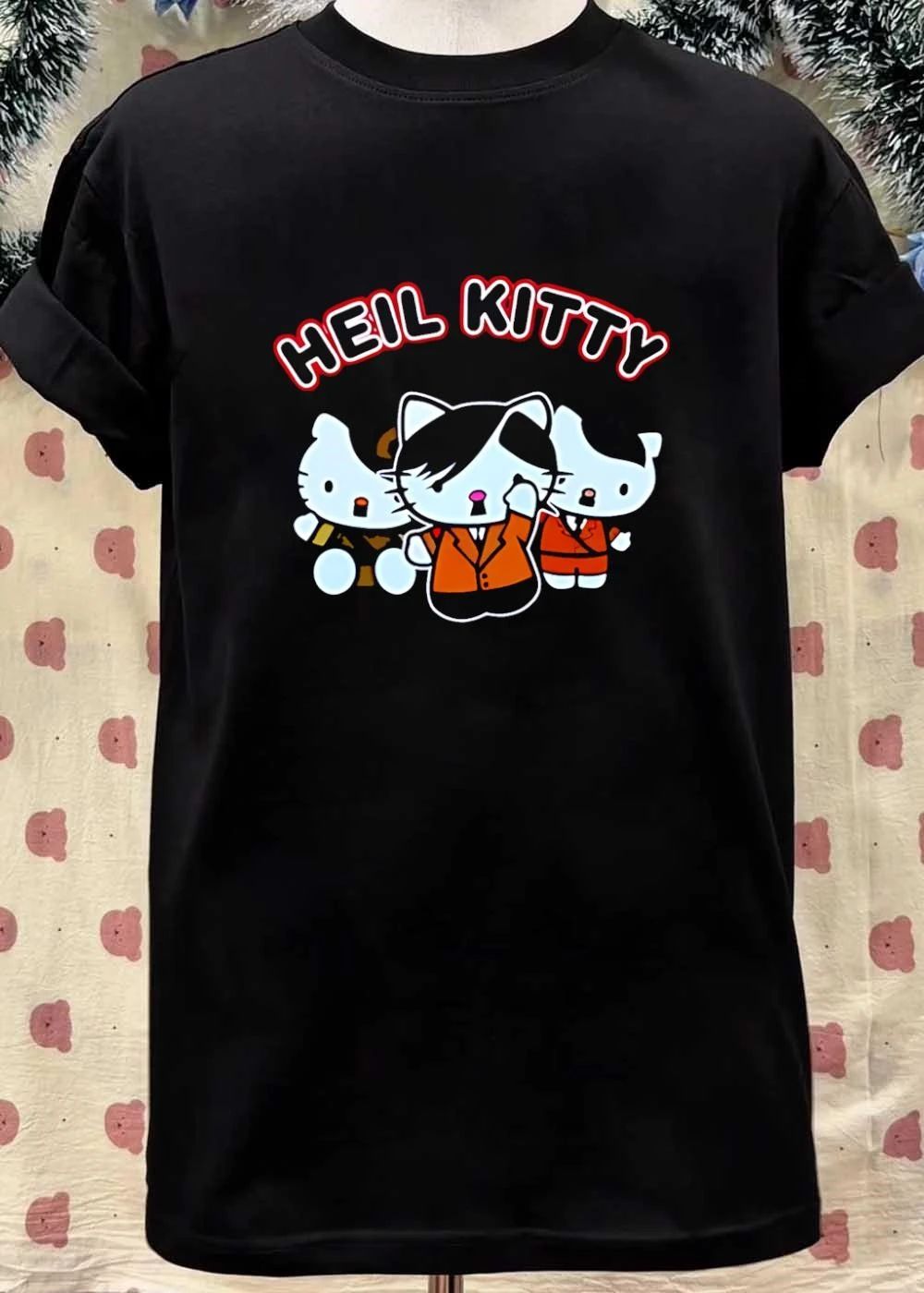 Heil Kitty Parody Hitler Characters Funny T-Shirt
