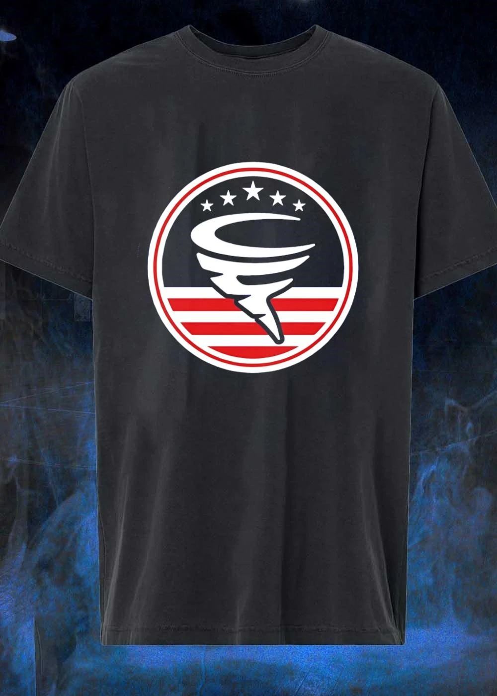 American Flag Cyclone Stars Stripes Shirt