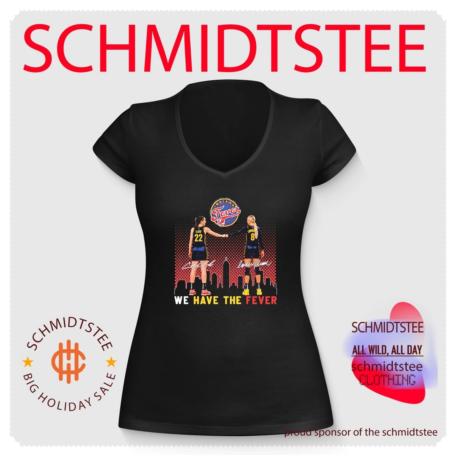 Indiana Fever Caitlin Clark and Sophie Cunning Ham signature shirt