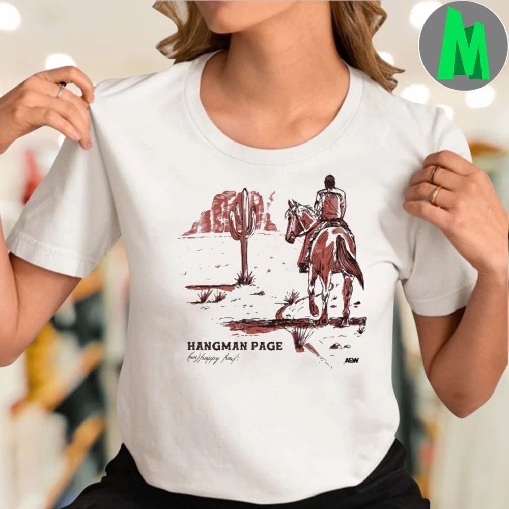 Rope Tuesday Hangman Adam Page Unhappy Trails Ringer Shirt