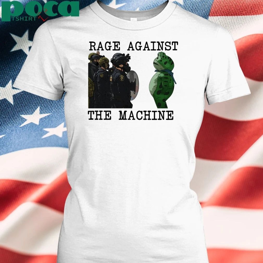 Portland Frog Rage Against The Machine Fascism 2025 T-shirt