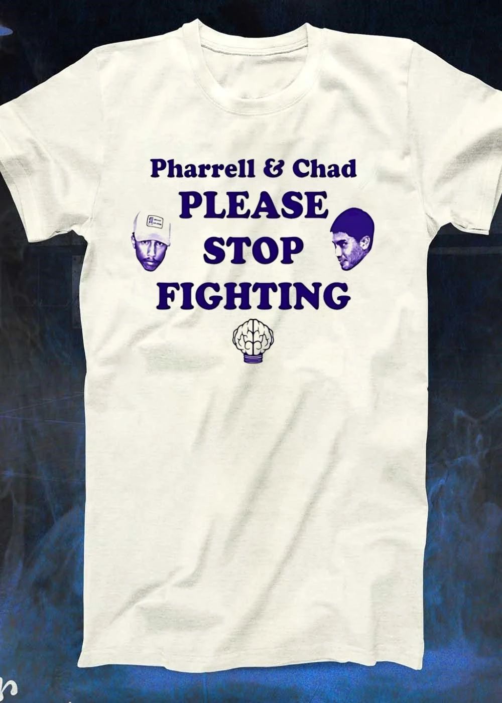 Pharrell & Chad Please Stop Fighting Brain T-Shirt