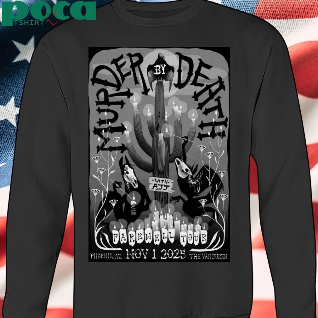 Murder By Death Fall Tour 2025 The Van Buren Phoenix Poster T-shirt