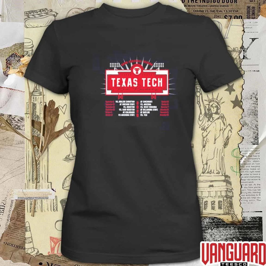 Texas Tech Red Raiders Pop Up Shop Now 2026 NCAA Football Schedule t-shirt