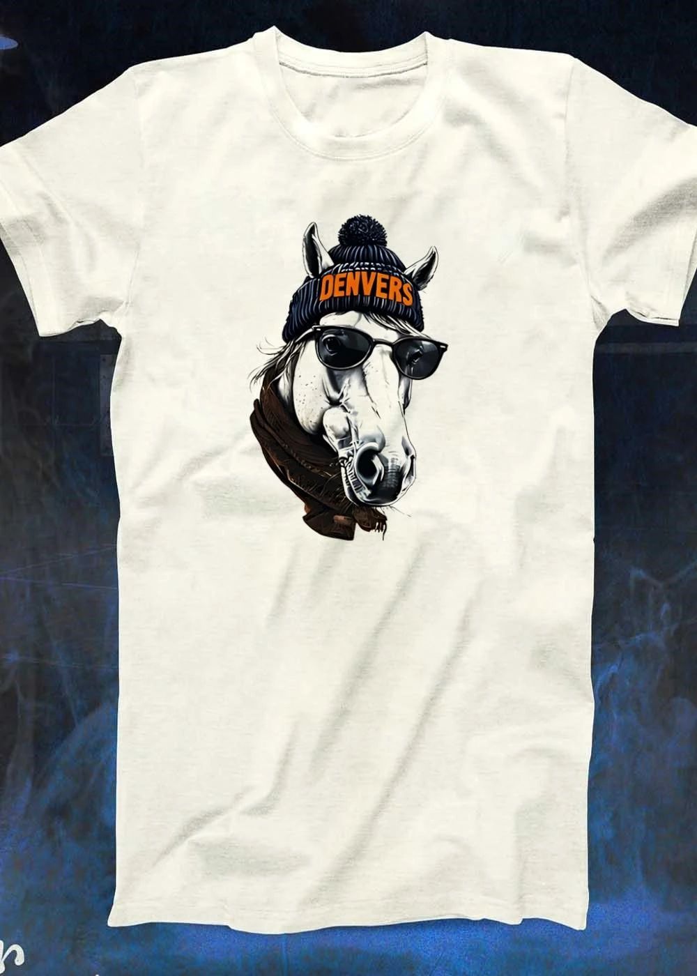 Denvers – Cool Horse Wearing Sunglasses and Scarf – Denvers T-Shirt
