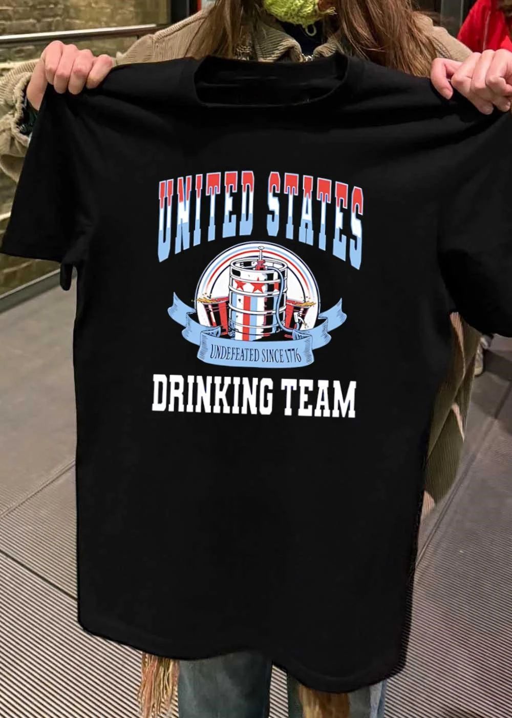 United States undefeated since 1776 drinking team shirt