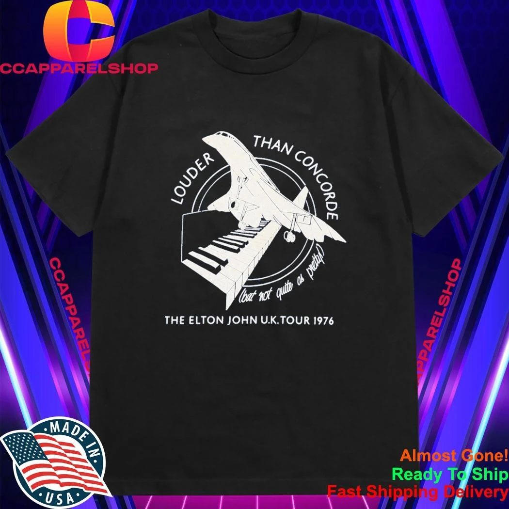 Olivia Rodrigo Pitchfork Elton John Uk Tour 1976 Louder Than Concorde Shirt