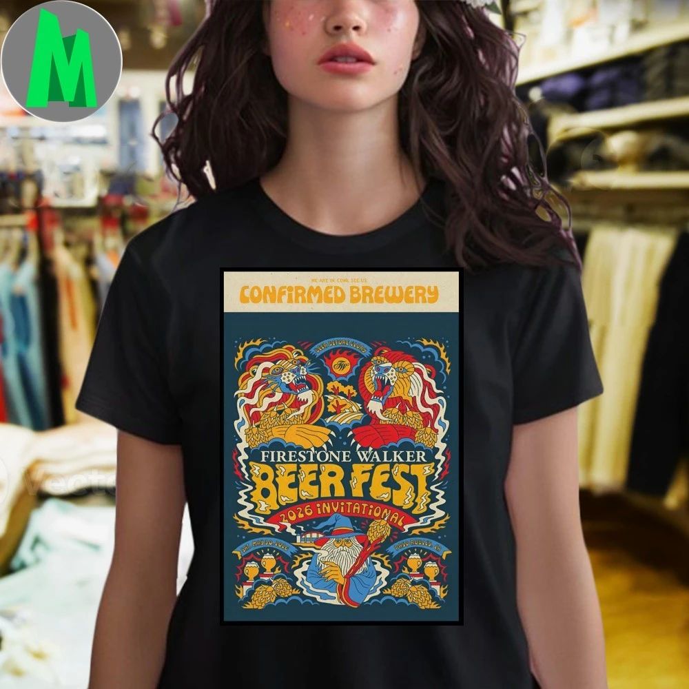 Firestone Walker Beer Fest Paso Robles Ca May 30 2026 Poster Shirt