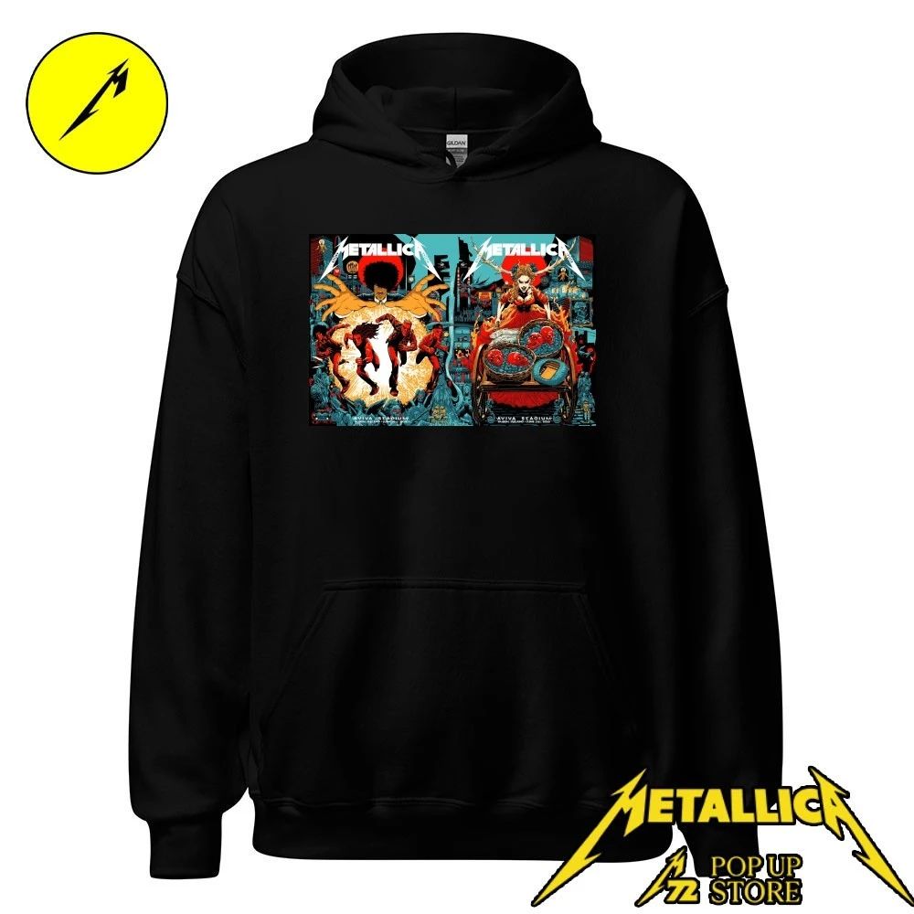 Metallica M72 Dublin Ireland 2026 T-Shirt Night 1 And 2 Combined At Aviva Stadium On June 19 And 21 2026 – Pop Up Store Limited Edition by Mick Cassidy