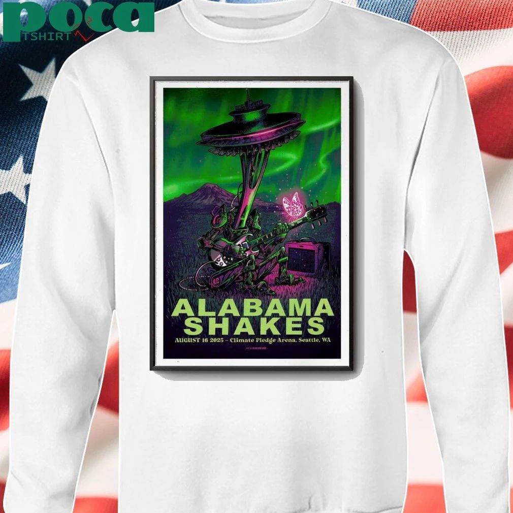 Poster 08 16 2025 Seattle, WA Alabama Shakes shirt