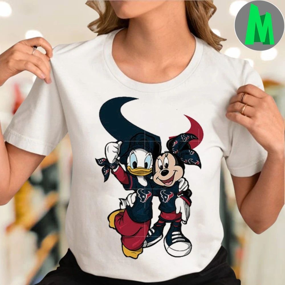 Daisy Minnie Houston Texans Logo 2025 Shirt