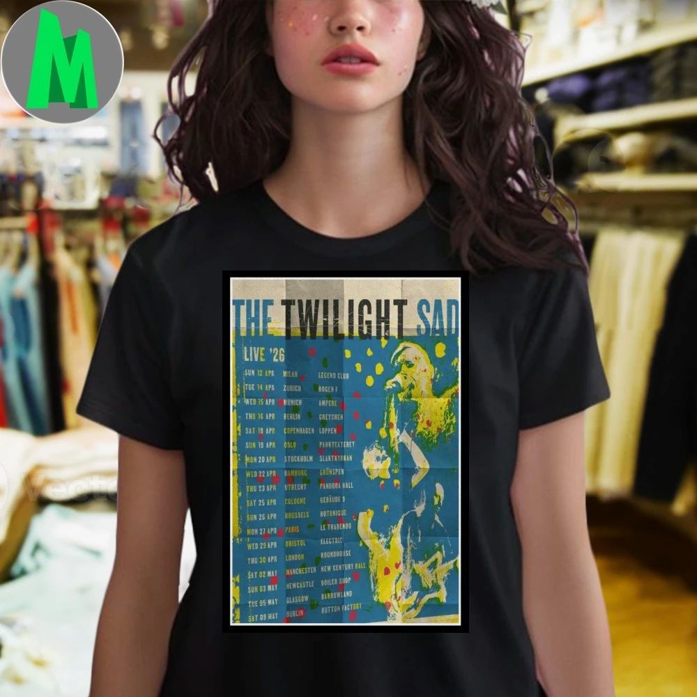 The Twilight Sad UK and European 2026 Tour Poster Shirt