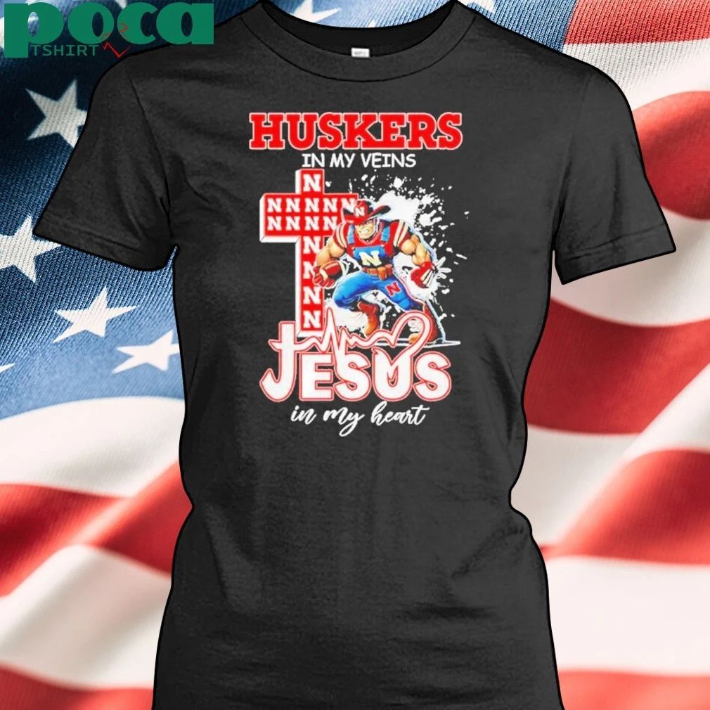 Nebraska Cornhuskers Jesus In My Heart Shirt