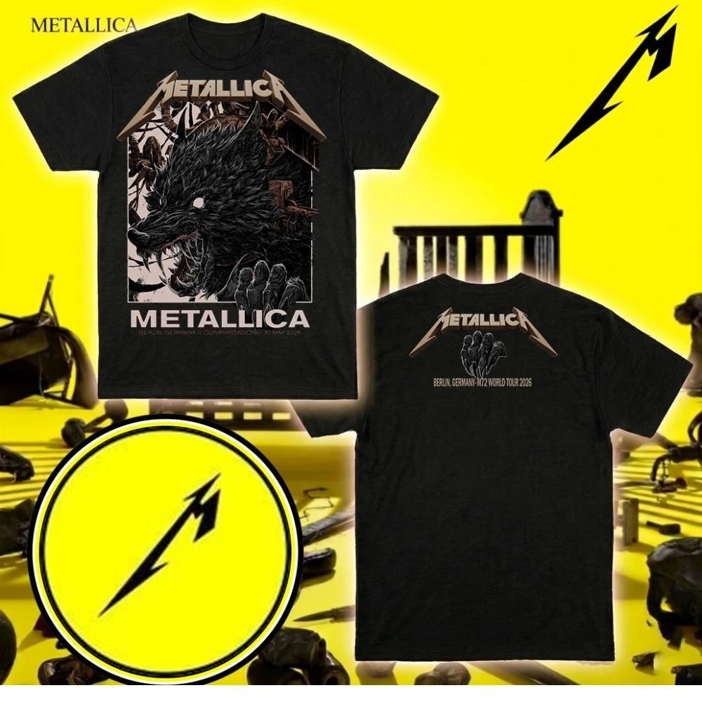 Metallica Germany 2026 Official Pop-Up Shop Two Sides Shirt Collin Estrada Artwork