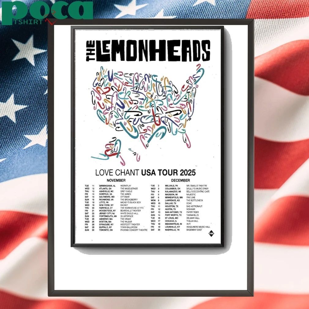 The Lemonheads Live Chant USA Tour 2025 Poster shirt