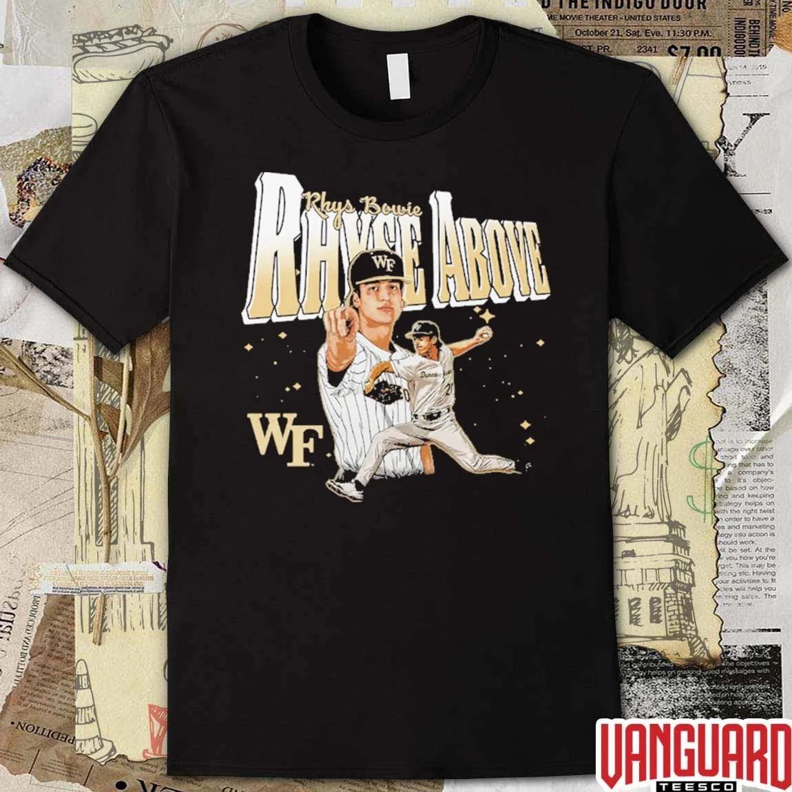 Rhys Bowie Rhyse Above Welcome to Bowie Land Wake Forest Demon Deacons t-shirt