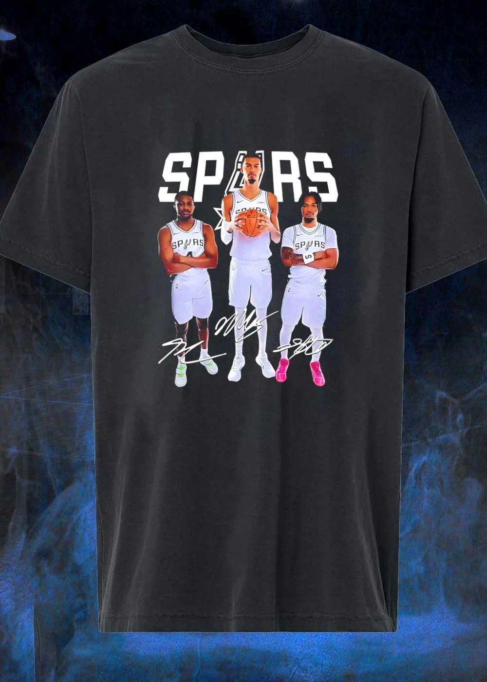 San Antonio Spurs Victor Wembanyama Devin Vassell Jeremy Sochan Players Signatures shirt