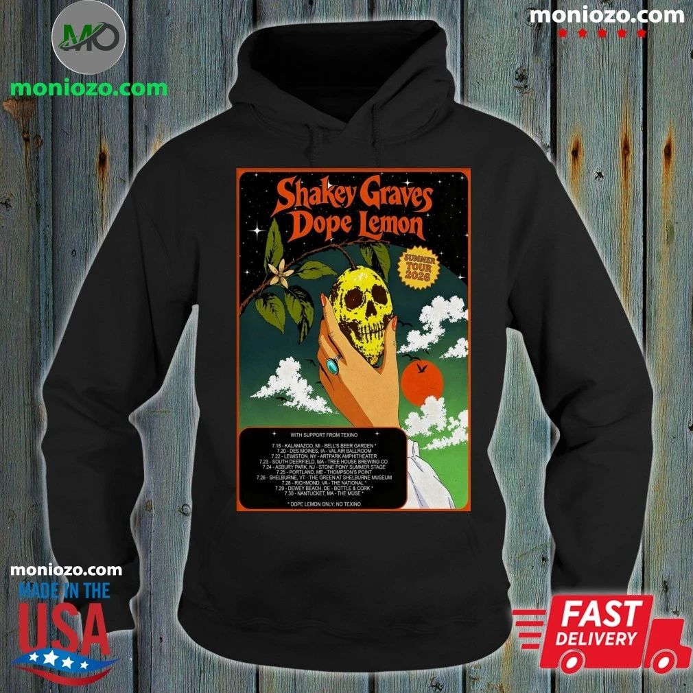 Shakey Graves And Dope Lemon Summer 2026 Tour Poster Shirt