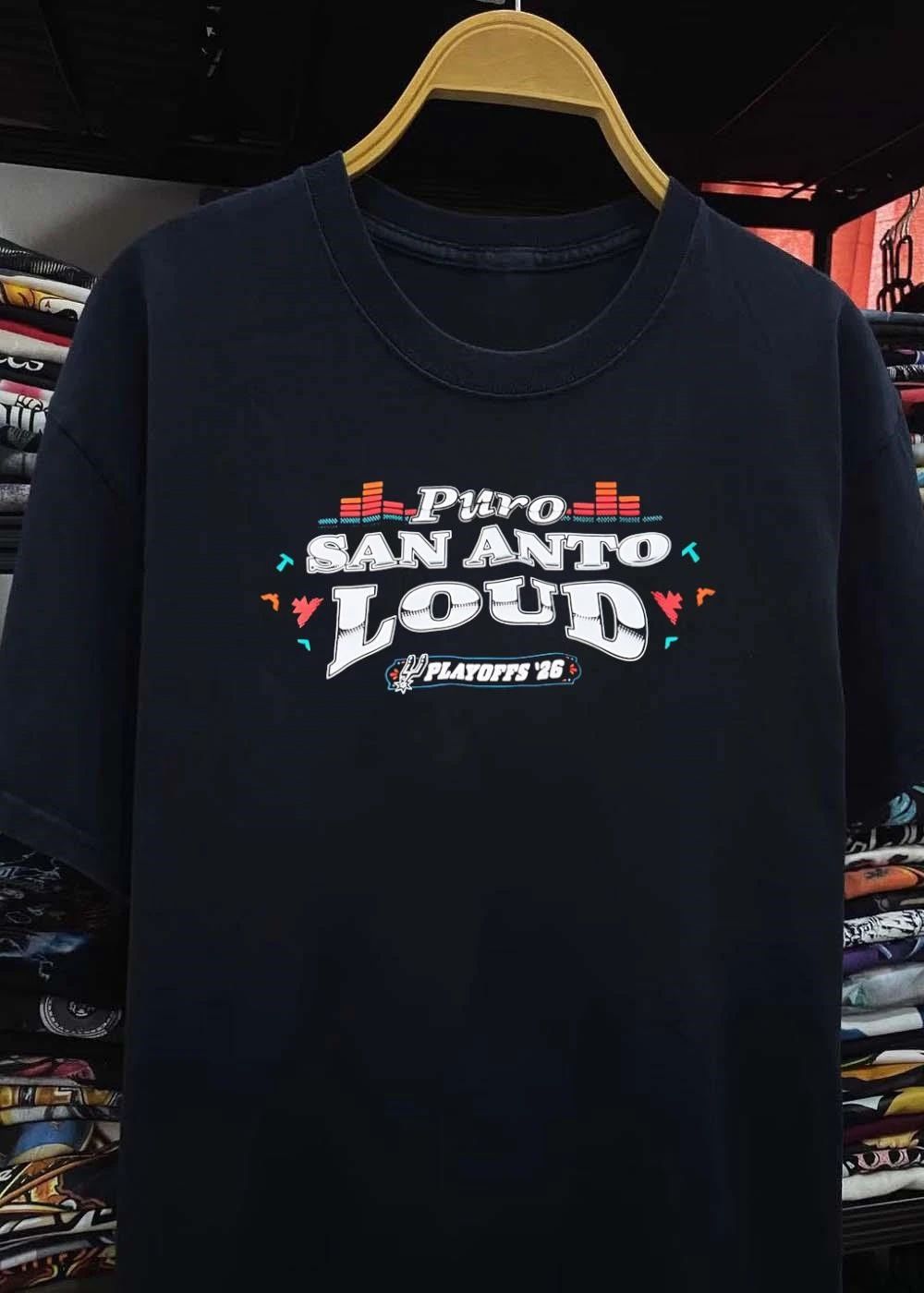 Spurs Playoffs 2026 Puro San Anto Loud Basketball T-Shirt