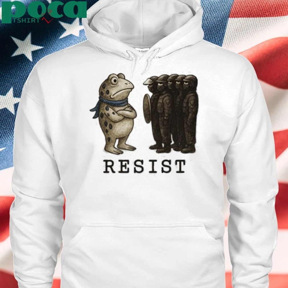 Frogs Against Fascism Portland Frog Resist T-shirt