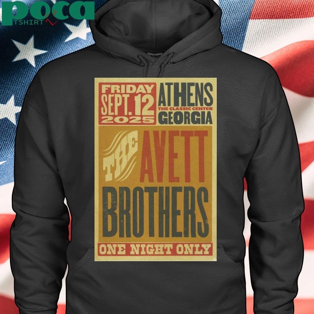 The Avett Brothers Sep 12 2025 Athens GA Poster T-Shirt