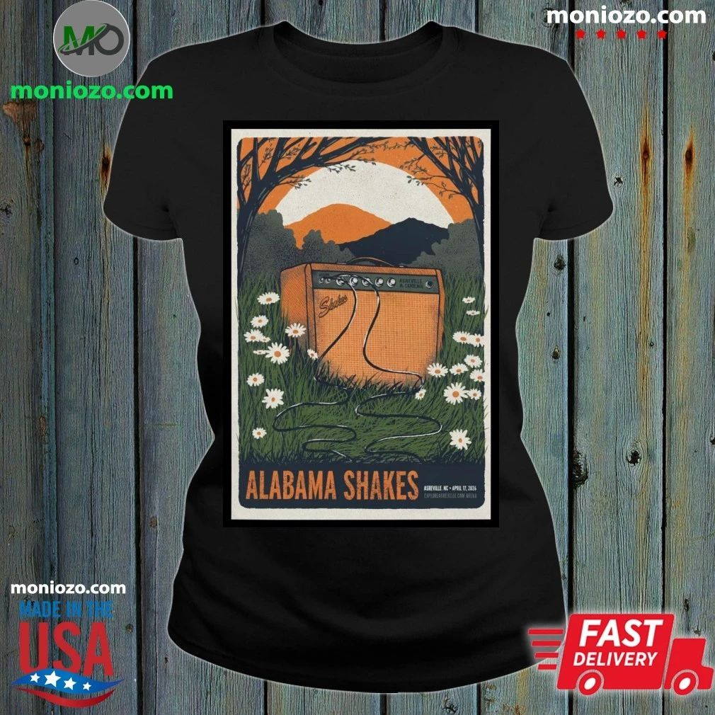 Alabama Shakes Concert Tour Asheville, NC 4 17 2026 Poster Shirt