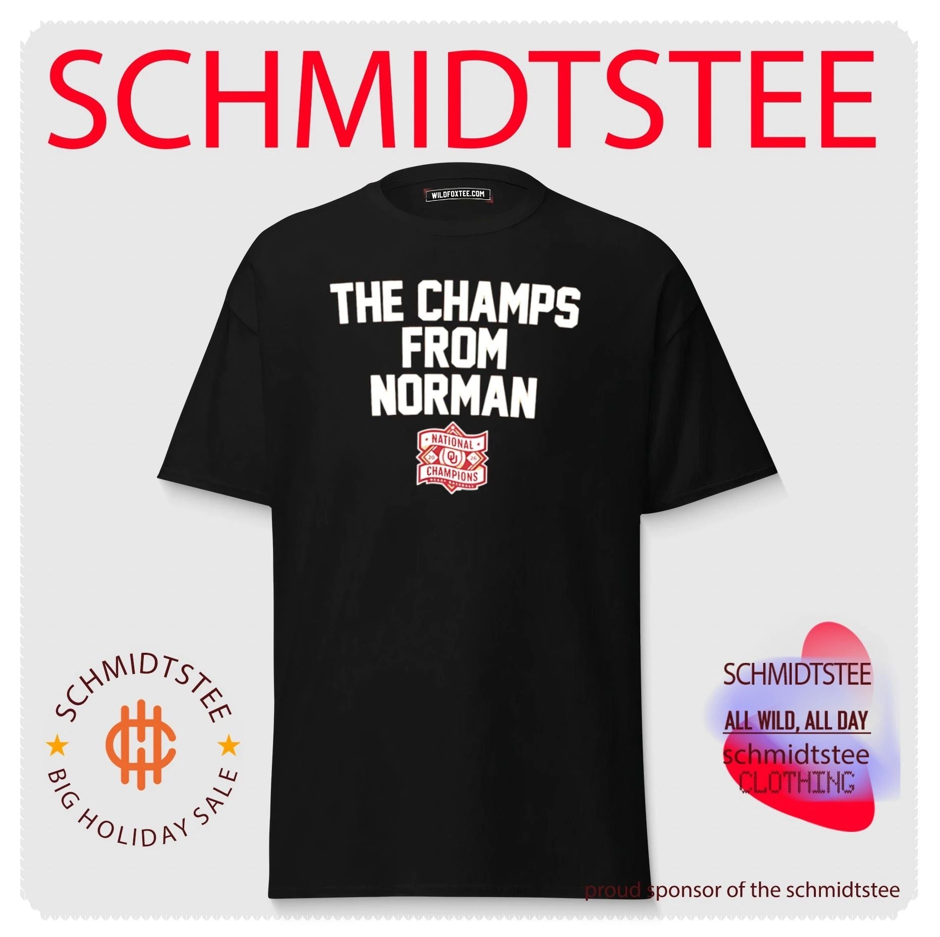 The Champs from Norman Oklahoma Sooners National Champions shirt