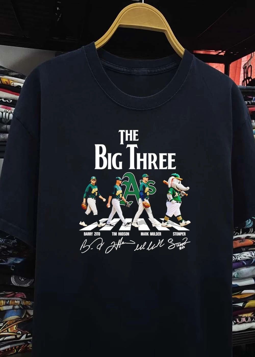 Barry Zito Tim Hudson Mark Mulder Stomper The Big Three shirt